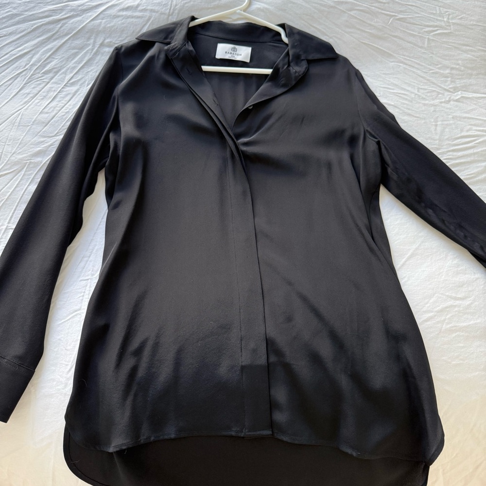 Babaton Sleek Black Button-Down Shirt